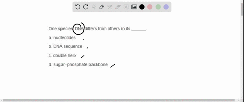 one-species-dna-differs-from-others-in-its-________-a-nucleotides-b-dna-sequence-c-double-helix-d-su-45505