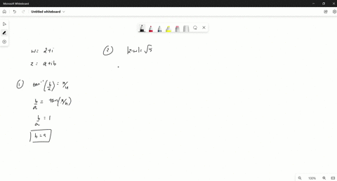 let-w2i-and-z-be-nonzero-complex-number-if-the-argument-of-z-is-pi4-and-x-wsqrt5-what-is-z2