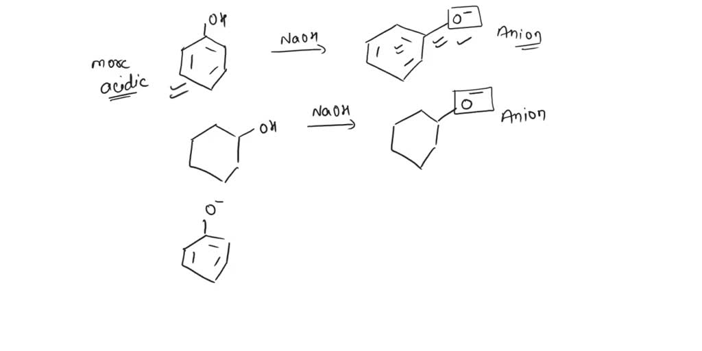 SOLVED The deprotonated alcohols are shown below Why is phenol more