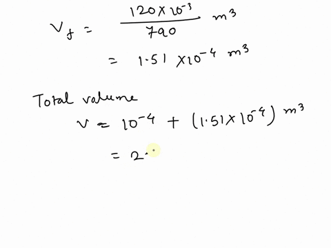 100-g-of-water-are-mixed-with-120-g-of-another-fluid-790-km3-what-are-the-specific-volume-and-specific-gravity-of-the-resulting-mixture-assuming-that-the-volume-are-additive-and-the-mixture-17878