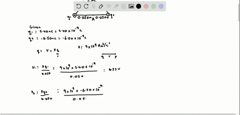 two-point-charges-q_1-240-nc-and-q_2-650-nc-are-0100-m-apart-point-a-is-midway-between-them-point-b-is-0080-m-from-q_1-and-0060-m-from-q_2-textbffig-e2319-take-the-electric-potential-to-be-zero-at-i-2