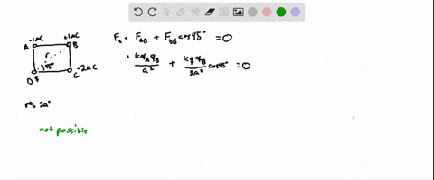 three-charges-are-placed-in-3-corners-of-a-square-a-qa-10c-b-qb-10c-c-qc-20c-calculate-the-charge-in-micro-coulombs-located-at-point-d-so-that-the-net-force-on-charge-at-b-will-be-zero-signs-57971