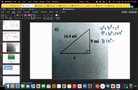 find-the-missing-side-of-each-triangle-round-your-answers-to-the-nearest-tenth-if-necessary-please-show-your-work-9-1444-mi-9-mi-93105