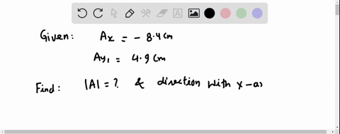 find-the-magnitude-of-the-vector-a1-represented-by-the-pair-of-components-ax1-840-cm-ay1-490-cm-express-your-answer-in-centimeters-a1-972-cm-part-b-let-the-direction-of-a-vector-be-the-angle-03336