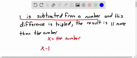 if-1-is-subtracted-from-a-number-and-this-difference-is-tripled-the-result-is-11-more-than-the-number-find-the-number-98946