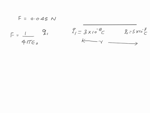 a-charge-of-30-x-10-8-c-exerts-a-force-of-0045-n-on-another-charge-of-50-x-10-7-c-how-far-apart-are-the-charges-in-meters-37428