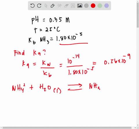 after-mixing-equimolar-amounts-of-hydrochloric-acid-and-ammonia-a-solution-of-ammonium-chloride-resulted-calculate-the-ph-of-a-035-m-aqueous-solution-of-ammonium-chloride-at-25-c-kb-nh3-180-87368