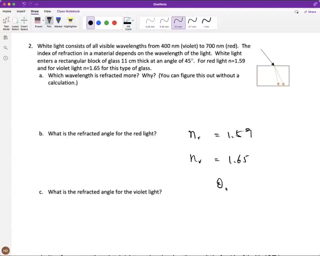 SOLVED 'blue 400 nm green 500 nin red 650 nm Tilly would like to