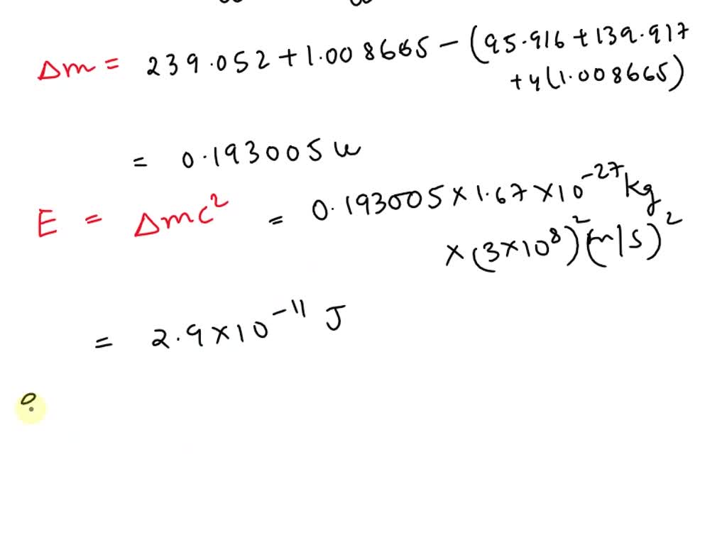 SOLVED: When 239Pu is used in a nuclear reactor, one of the fission ...