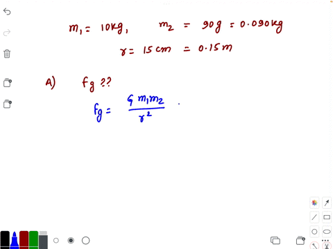 the-centers-of-a-10-kg-lead-ball-and-a-90-g-lead-ball-are-separated-by-15cm-part-a-what-gravitational-force-does-each-exert-on-the-other-express-your-answer-in-newtons-part-b-what-is-the-rat-16583