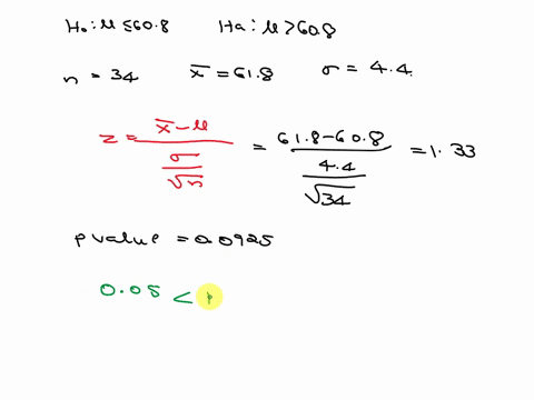 consider-the-following-hypotheses-h0-608-ha-608-a-sample-of-34-observations-yields-a-sample-mean-of-618-assume-that-the-sample-is-drawn-from-a-normal-population-with-a-population-standard-de-41254