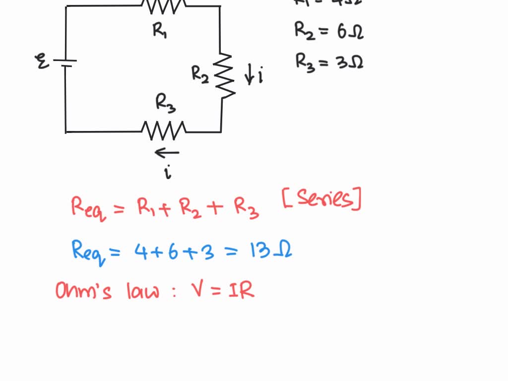SOLVED: In the figure below, calculate the potential difference across ...