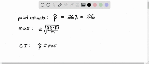 use-the-normal-distribution-to-find-a-confidence-interval-for-a-proportion-p-given-the-relevant-sample-results-give-the-best-point-estimate-for-p-the-margin-of-error-and-the-confidence-inter-11098