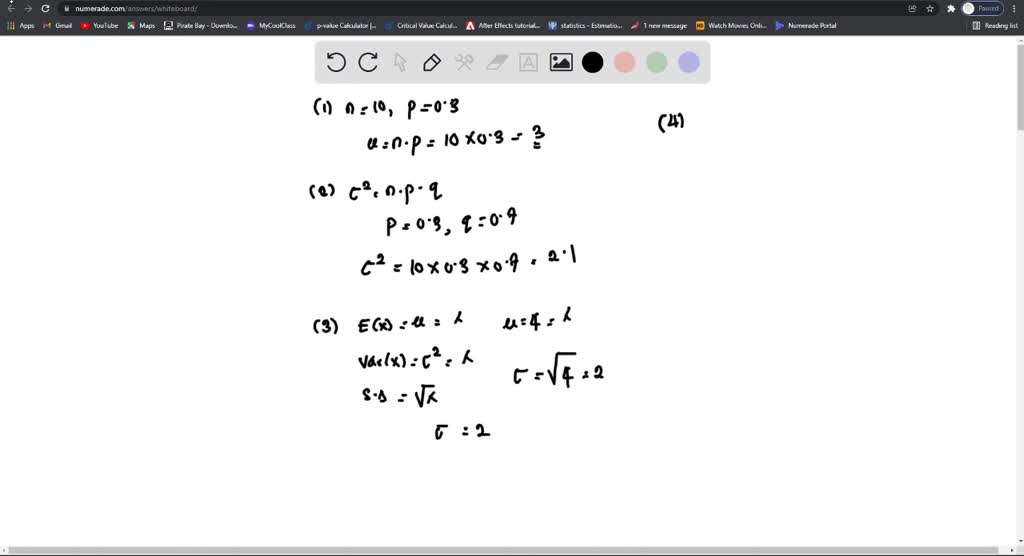 mean of binomial distribution with parameters n and p is