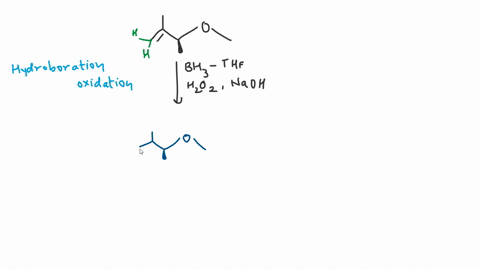 draw-the-two-major-products-of-this-reaction-use-a-dash-or-wedge-bond-to-indicate-the-stereochemistry-of-substituents-on-asymmetric-centers-ignore-inorganic-byproducts-q-1-mathrmbh_3-mathrmthf-2-mathr