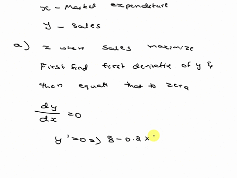 the-relatlonship-between-marketing-expendituresx-and-sales-y-is-given-by-the-following-formulay8x0206hint-usethe-nonlinear-solvertool-what-level-of-marketing-expenditure-will-maximize-sales-99381