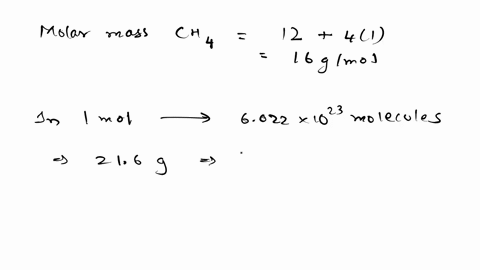 how-many-molecules-are-there-in-216-grams-of-ch4-92153