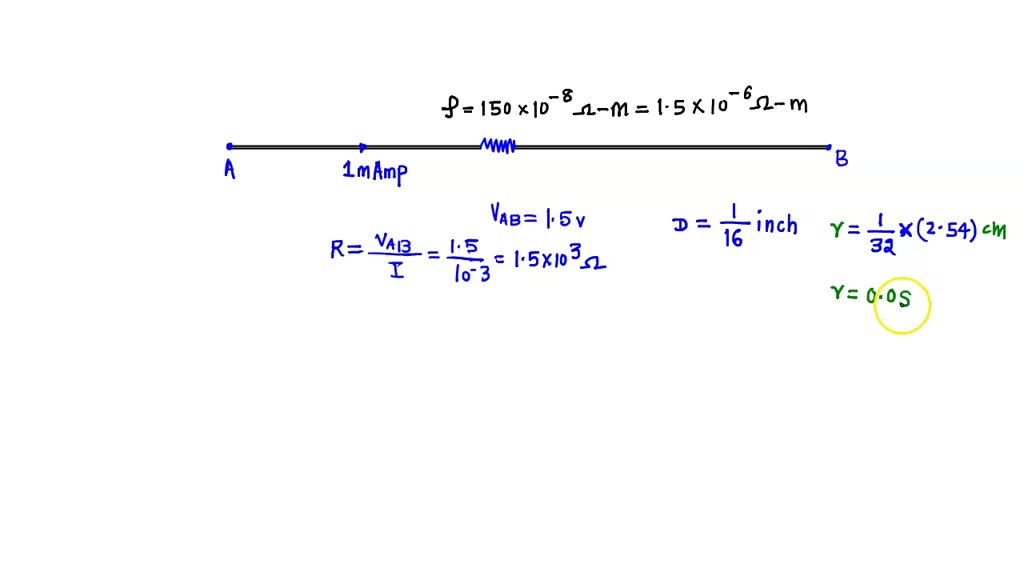 SOLVED: Determine the length of nichrome wire (resistivity value = 150 ...