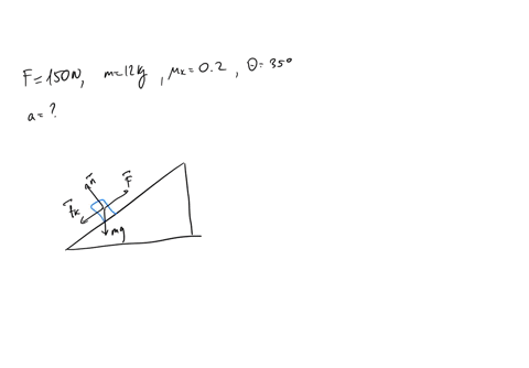 a-12-kg-block-is-pulled-up-an-inclined-plane-with-a-force-f-150-n-see-figure-53-below-the-force-is-oriented-parallel-to-the-incline-a-kinetic-friction-force-also-acts-on-the-block-and-the-co-02157