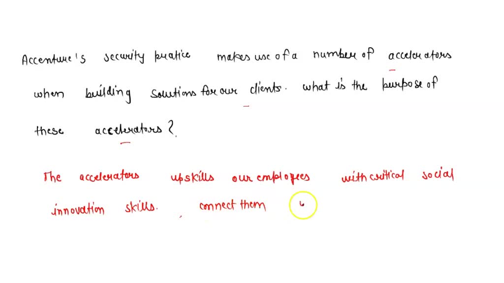 Accenture's Security practice makes use of a number of accelerators
