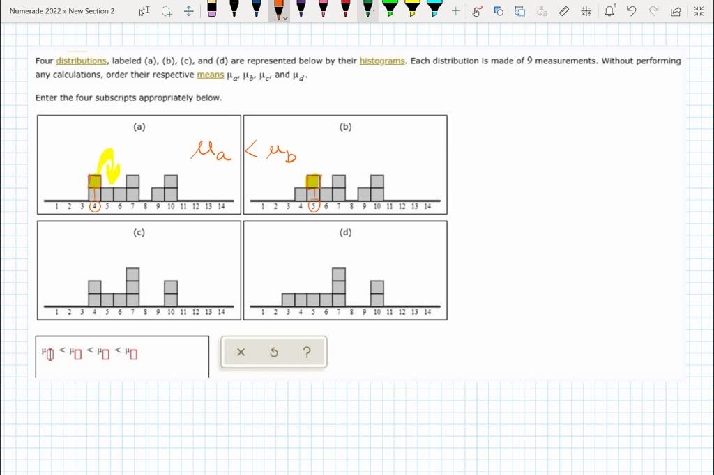 SOLVED: Four Distributions Labeled (a), (b), (c), And (d) Are ...