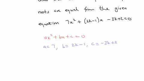 determine-the-value-of-mathrmk-so-that-the-sum-and-product-of-roots-are-equal-from-the-given-equation-7-times-22-k-1-x-3-k20