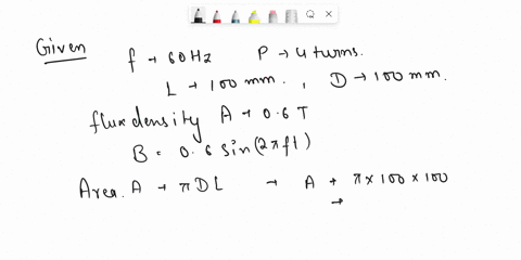 the-flux-density-distrbution-in-the-airgap-of-a-60-hz4-polesalient-pole-machine-is-sinusoidal-having-an-amplitude-of-06-t-calculate-the-instantaneous-and-rms-values-o-the-voltage-induced-in-56543