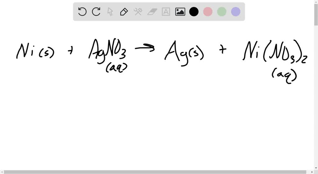 SOLVED Determine the balanced chemical equation for the reaction