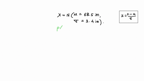 heights-of-men-are-normally-distributed-with-a-mean-of-685-and-a-standard-deviation-of-24-find-the-probability-that-the-height-of-a-single-randomly-chosen-man-is-less-than-69-in