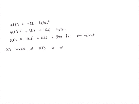 1-point-a-stone-thrown-upward-from-the-top-of-a-340-foot-cliff-at-128-ftsec-eventually-falls-to-the-beach-below-note-the-acceleration-due-to-gravity-is-a-constant-32-ftlsec-it-may-help-to-tr-75598