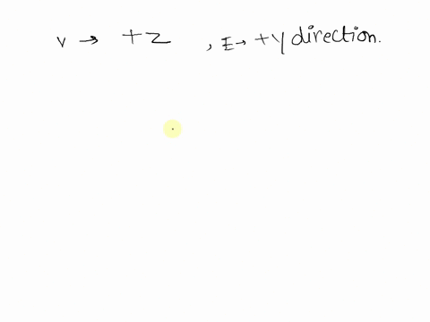 a-proton-is-sent-with-velocity-in-the-z-direction-into-a-region-where-there-is-a-uniform-electric-field-of-magnitude-in-the-y-direction-assume-that-the-magnetic-field-has-no-x-component-and-10968