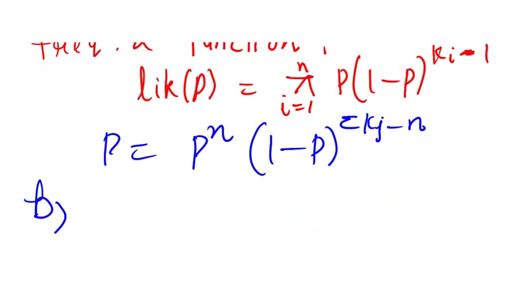 SOLVED: Suppose that X follows a geometric distribution, P(X = k) = P(I ...