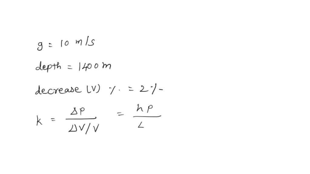 SOLVED 'when a rubber ball is taken to the bottom of a Sea of depth