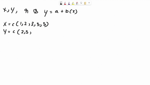 find-the-correlation-coefficient-and-the-equation-of-the-regression-line-of-the-following-values-of-x-and-y-xy-1225335857-please-show-how-to-compute-in-r-56985