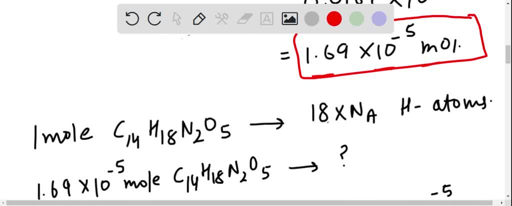 SOLVED: How many hydrogen atoms are present in 5.00 mg of aspartame?