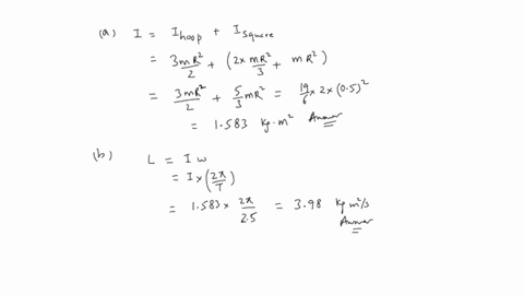 angular-momentum-of-a-rigid-body-figure-11-45-shows-a-rigid-structure-consisting-of-a-circular-hoop-of-radius-r-and-mass-m-and-a-square-made-of-four-thin-bars-each-of-length-r-and-mass-m-the-rigid-s-2