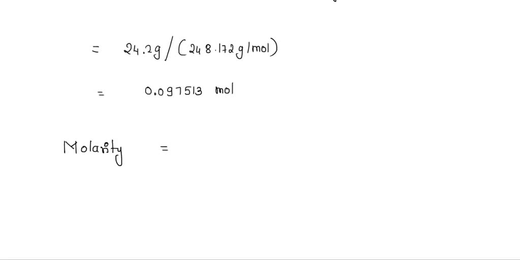 SOLVED: Add 24.2g of Na2S2O3 Â· 5H2O and add 0.1g of Na2CO3 to 1L of ...