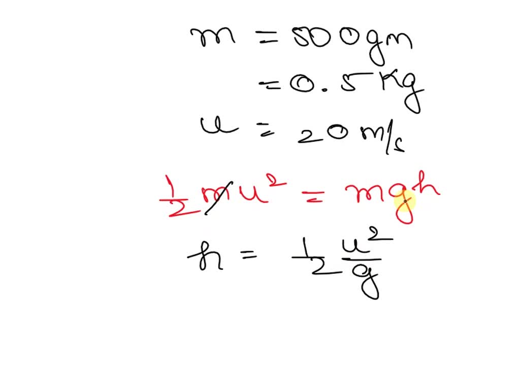 SOLVED A man throws a ball weighing 500g vertically upwards with a