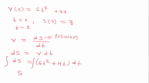 a-particle-moves-along-a-horizontal-line-so-that-its-velocity-at-time-t-is-given-by-vt-6t2-4t-at-time-t-0-it-has-position-s0-8-what-is-the-position-of-the-particle-at-time-t-2-16738