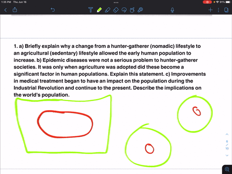 1-a-briefly-explain-why-a-change-from-a-hunter-gatherer-nomadic-lifestyle-to-an-agricultural-sedentary-lifestyle-allowed-the-early-human-population-to-increase-b-epidemic-diseases-were-not-a-94266