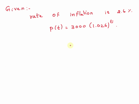 if-the-rate-of-inflation-is-26-per-year-the-future-price-pt-in-dollars-of-a-certain-item-can-be-modeled-by-the-following-exponential-function-where-t-is-the-number-of-years-from-today-pt3000-59039
