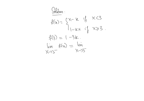 find-the-value-of-the-constant-k-so-that-the-function-fxx-k-if-x3-1-kx-if-x3-is-continuous