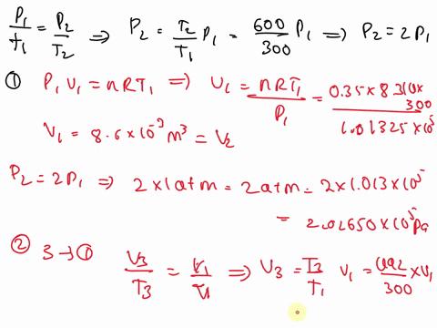 heat-engine-takes-0350-mol-of-diatomic-ideal-gas-around-the-cycle-shown-in-the-pv-diagram-of-fig-process-1-7-2-is-at-constant-volume-process-2-3-is-adiabatic-and-process-3-_-1-is-at-constant-26267