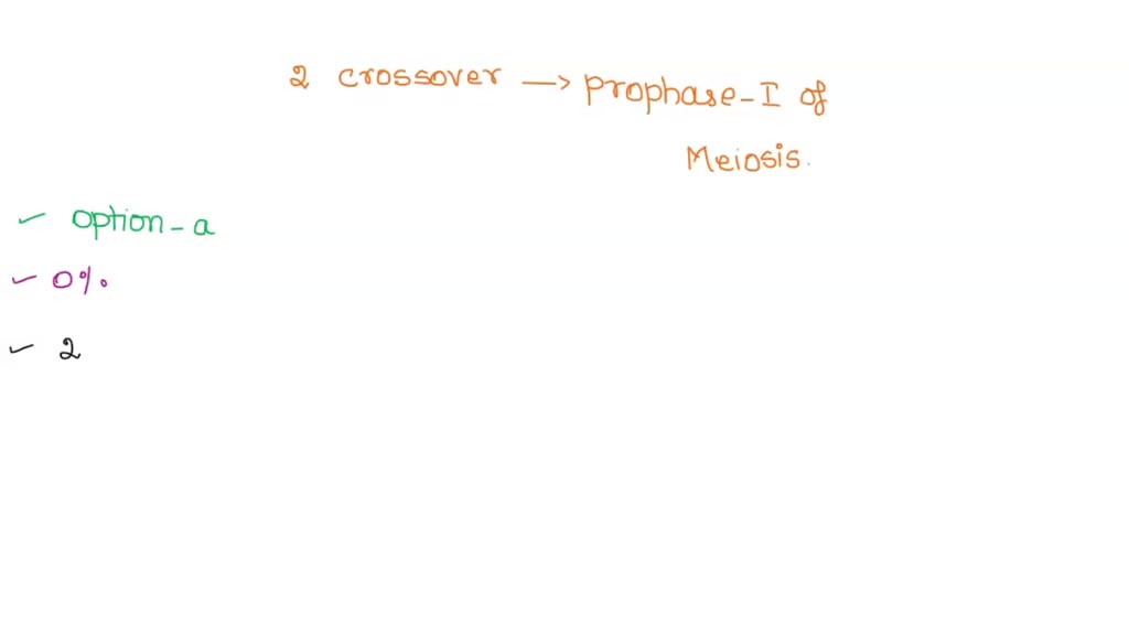 SOLVED An Average Of One Chiasma During Meiosis Among A Group Of solved-an-average-of-one-chiasma-during-meiosis-among-a-group-of