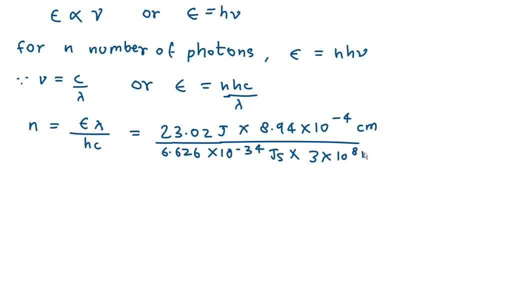 SOLVED A liquid is exposed to infrared radiation with a wavelength of