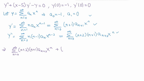 find-the-first-four-nonzero-terms-in-a-power-series-expansion-about-x-0-for-the-solution-to-the-given-initial-value-problem-y-x-5y-y0-yo-1y0-0-yx-type-an-expression-that-includes-all-terms-u-35653