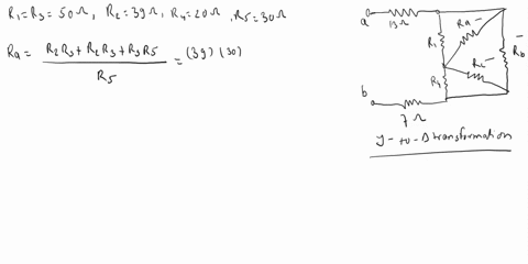 consider-the-circuit-shown-in-figure-1-suppose-that-r2-39-part-a-simplify-the-circuit-by-using-a-y-to-transformation-involving-the-resistors-r2-r3-and-r5-shown-in-figure-determine-the-resist-05475