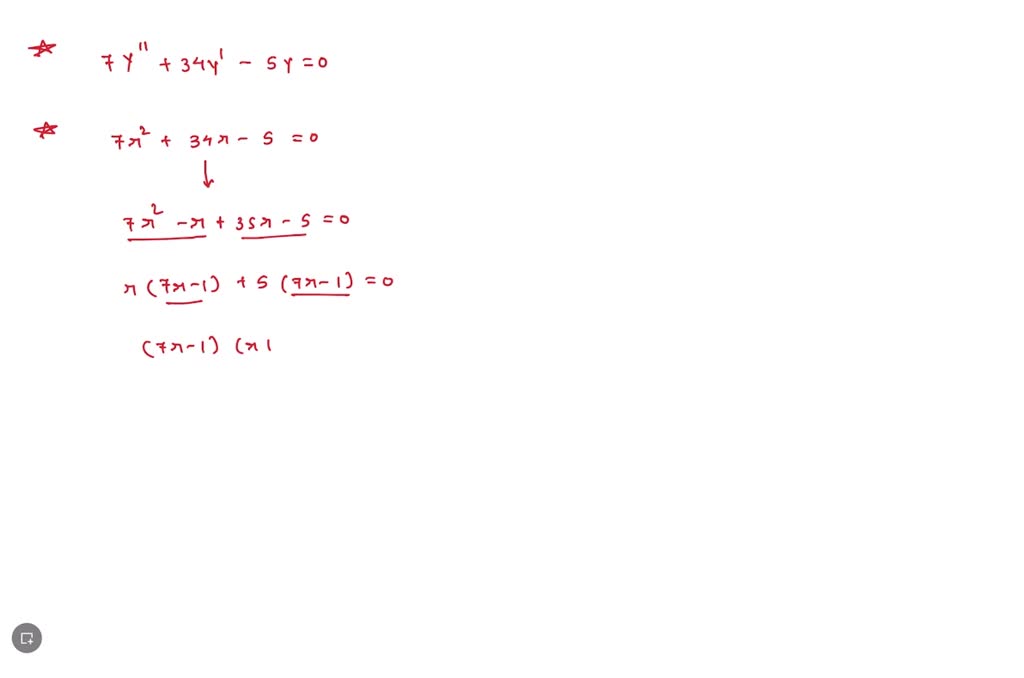 SOLVED: (a) For what values of r does the function y = erx satisfy the ...