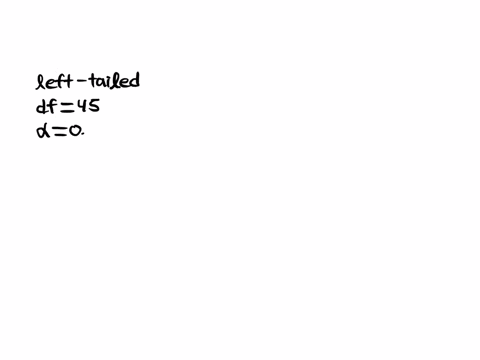 find-the-value-of-t-for-a-t-distribution-with-45-degrees-of-freedom-such-that-the-area-to-the-left-of-t-equals-0010-round-your-answer-to-three-decimal-places-if-necessary-93774