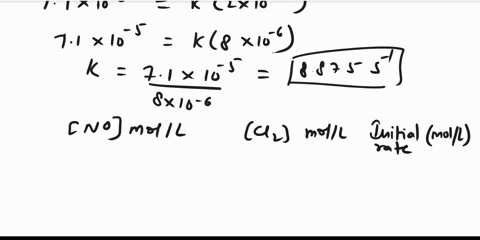 the-following-data-were-taken-at-298k-for-the-gas-phase-reaction-2-no-cl2-2nocl-no-moll-cl2-moll-initial-rate-molls-00200-00200-71-10-5-00400-00200-28-10-4-00200-00400-14-10-4-find-the-order-88557